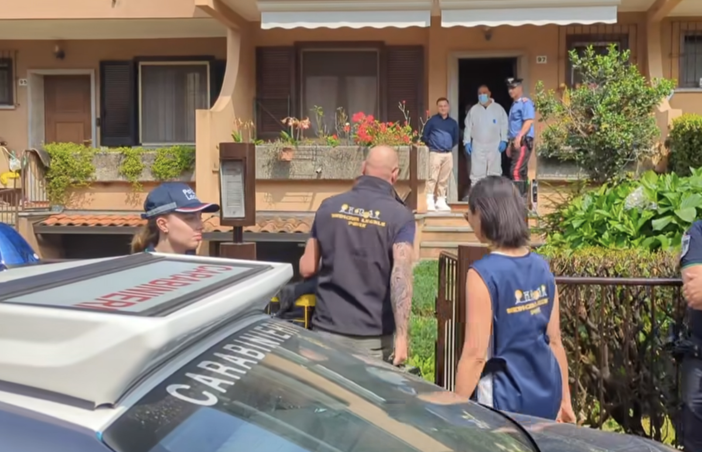 La villetta dove è avvenuto l'omicidio (foto tratta da video de ilSaronno.it)