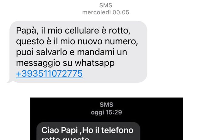 Una nuova truffa corre sugli smartphone: «Papy ho il telefono rotto, mandami un messaggio a questo numero temporaneo» Una nuova truffa corre sugli smartphone: «Papy ho il telefono rotto, mandami un messaggio a questo numero temporaneo»