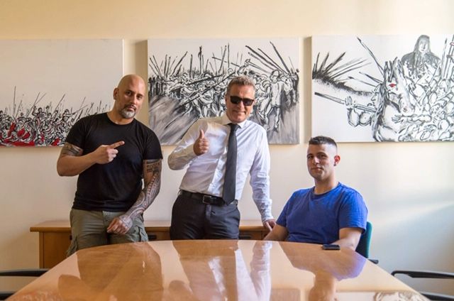 Da sinistra: Peritore, Albani e Sensei