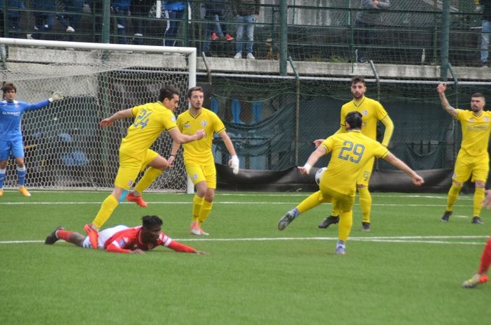 Mamah a terra. Come il Varese (foto Ezio Macchi)