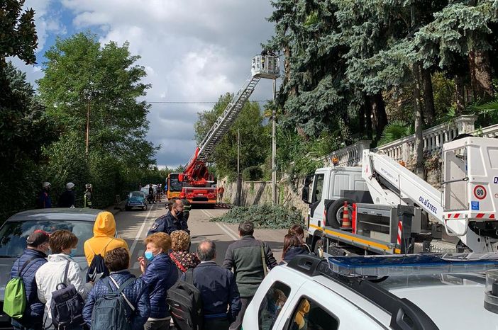 Le operazioni dei vigili del fuoco