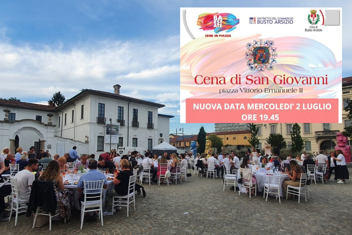 Busto, la Cena di San Giovanni si terrà mercoledì 2 luglio