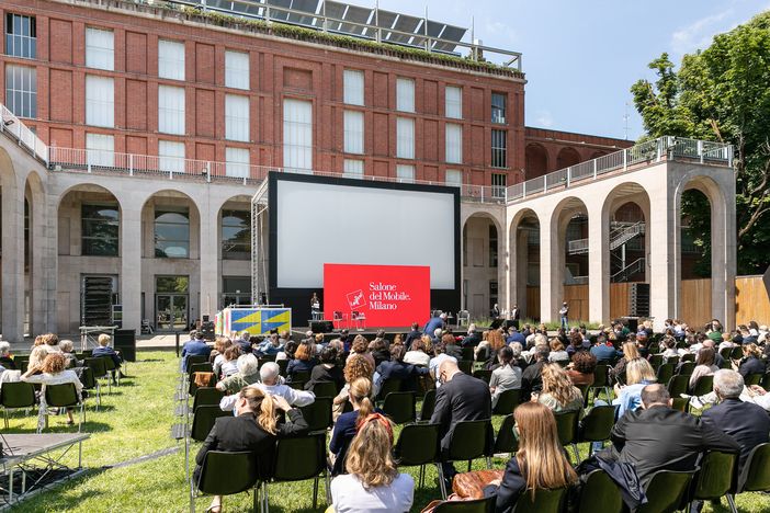 La presentazione dell'evento del Salone del Mobile oggi a Milano (foto di Gianluca Di Ioia)