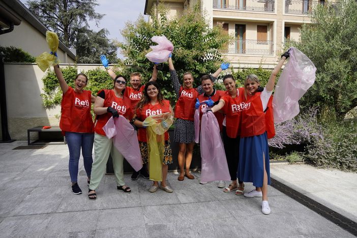 Busto: i dipendenti di Reti si prendono cura della città