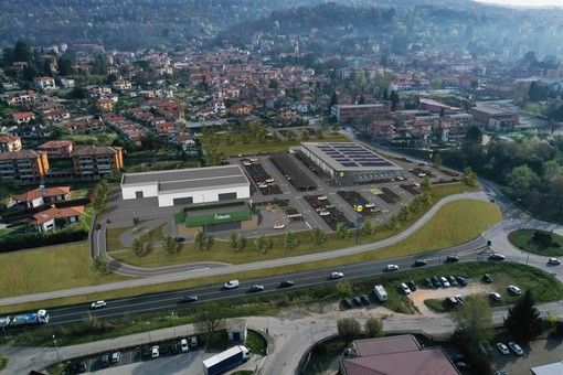 Il rendering del nuovo polo previsto in via Gerli Arioli a Gavirate