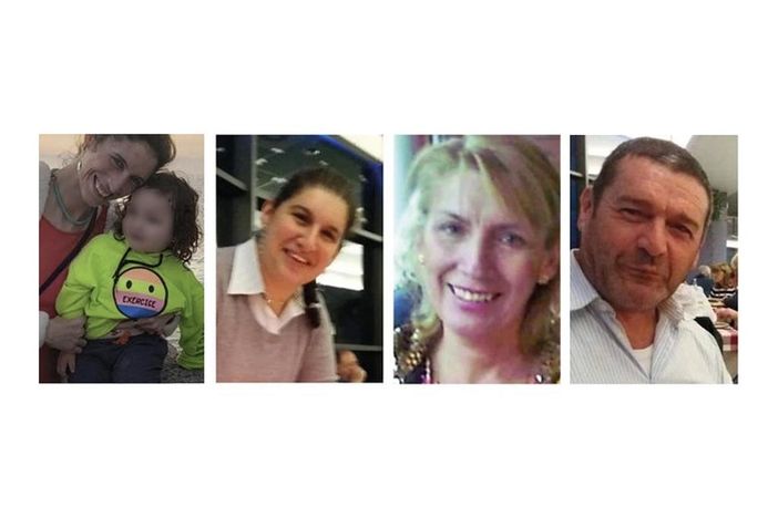 Le cinque vittime del tragico incidente (foto tratta da Vconews.it) Le cinque vittime del tragico incidente (foto tratta da Vconews.it)