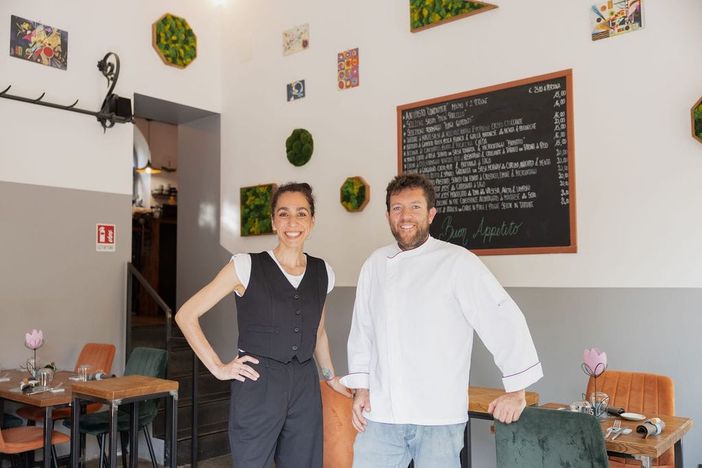 Stefano Minervino con la compagna Melissa