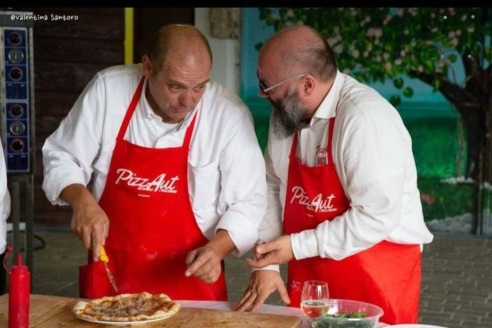 La foto postata da Nico Acampora con Enrico Celeghin