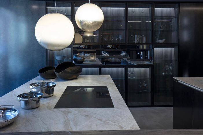 Cucine contemporanee very smart e belle da vivere nel progetto Binova Durini L2G