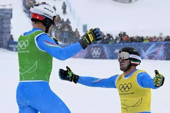 Simone Deromedis e Federico Tomasoni - Afp
