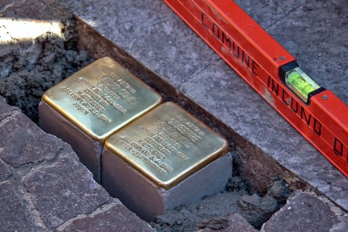 Le pietre d'inciampo posate a Induno Olona