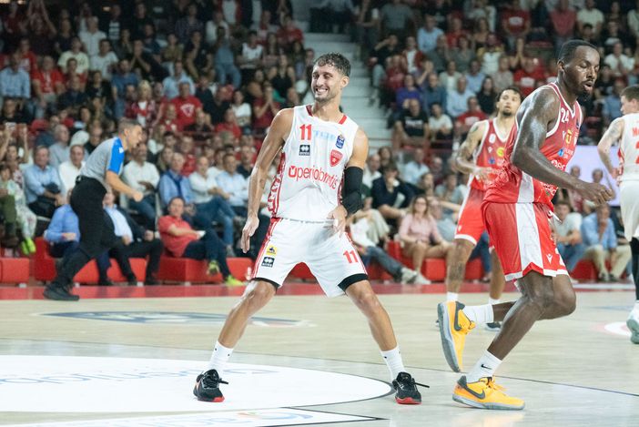 Davide Moretti, migliore dei suoi stasera (foto Fabio Averna)