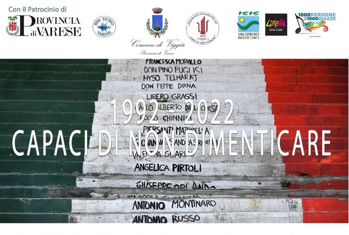 “Capaci di non dimenticare”: Viggiù ricorda le vittime delle stragi mafiose del 1992 “Capaci di non dimenticare”: Viggiù ricorda le vittime delle stragi mafiose del 1992