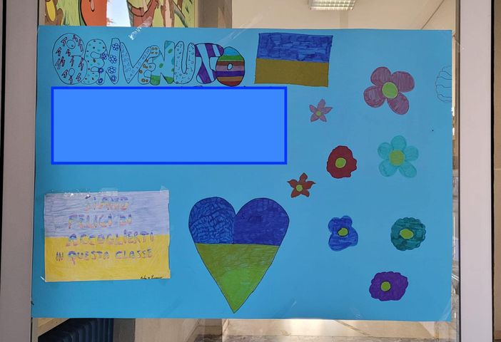 Uno dei cartelli di benvenuto Uno dei cartelli di benvenuto