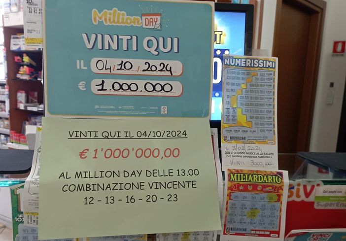 Colpaccio da 1 milione di euro a Leggiuno al Million Day: resta un mistero l'identità del vincitore Colpaccio da 1 milione di euro a Leggiuno al Million Day: resta un mistero l'identità del vincitore