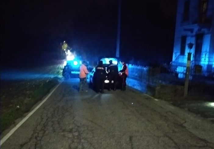 Il luogo dove si è verificato l'incidente in via Trieste a Leggiuno