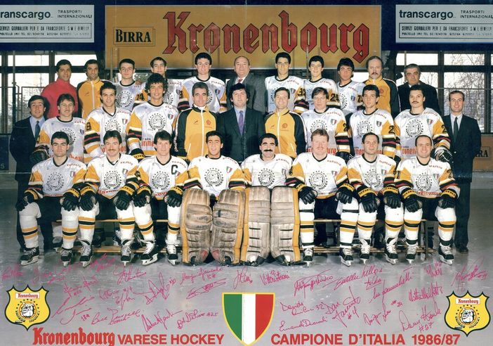 Gli eroi del primo scudetto targato Kronenbourg dell'87. Sotto la fotogallery della partita di Emanuele Scordo