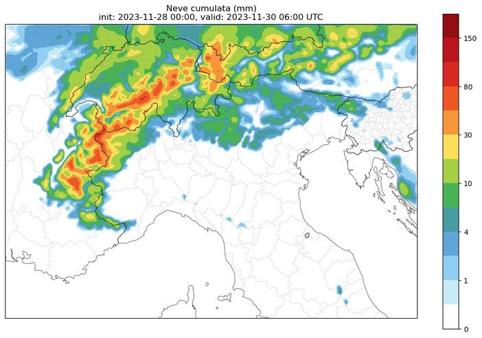 Neve, arriva l'allerta dalla protezione civile: possibili dai 10 ai 20 centimetri tra pianura e collina