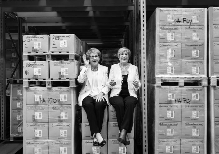 Le fondatrici de La Termoplastic F.B.M., Luciana e Valeria Berto Munari