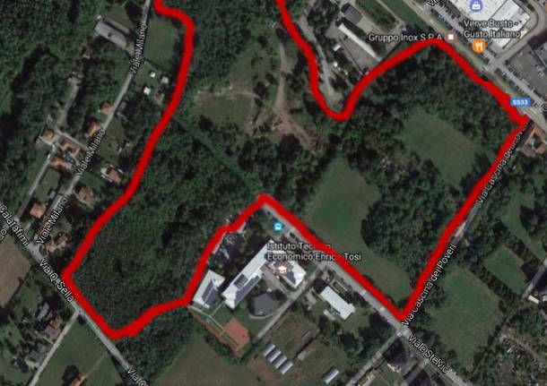 La zona di Beata Giuliana in cui deve sorgere il nuovo ospedale