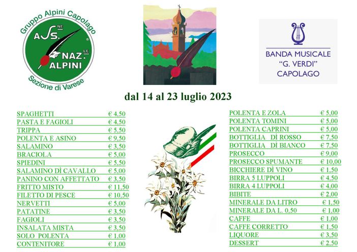 Il rancio alpino della sagra nel bosco di Capolago continua ad attrarre migliaia di varesini