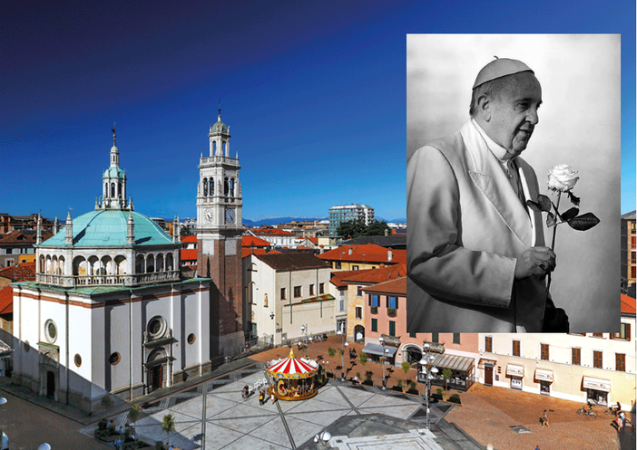 Papa Francesco, anche i negozi di Busto partecipano al lutto