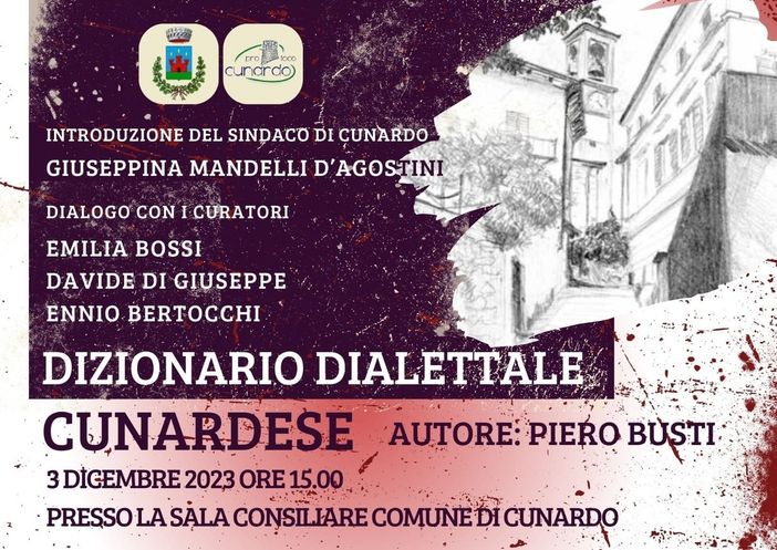 Arriva il dizionario del dialetto di Cunardo