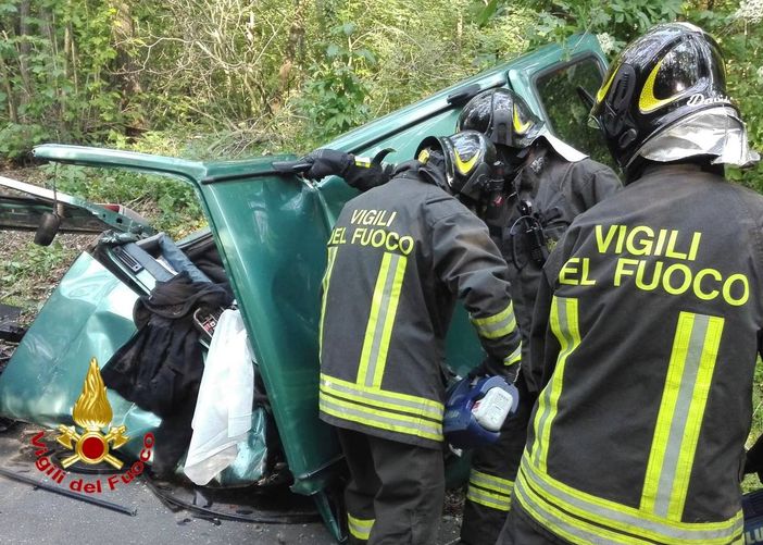 L'auto sulla quale viaggiava la vittima