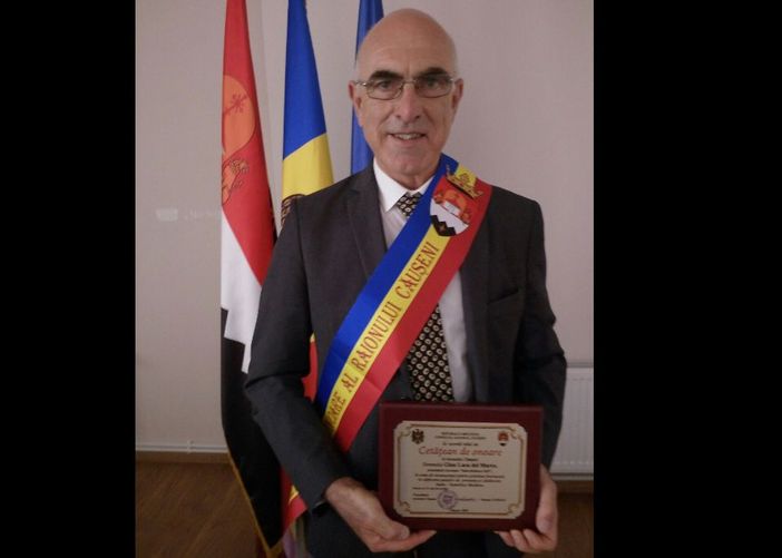 Il presidente dell'associazione Italia-Moldova di Besozzo Gian Luca del Marco