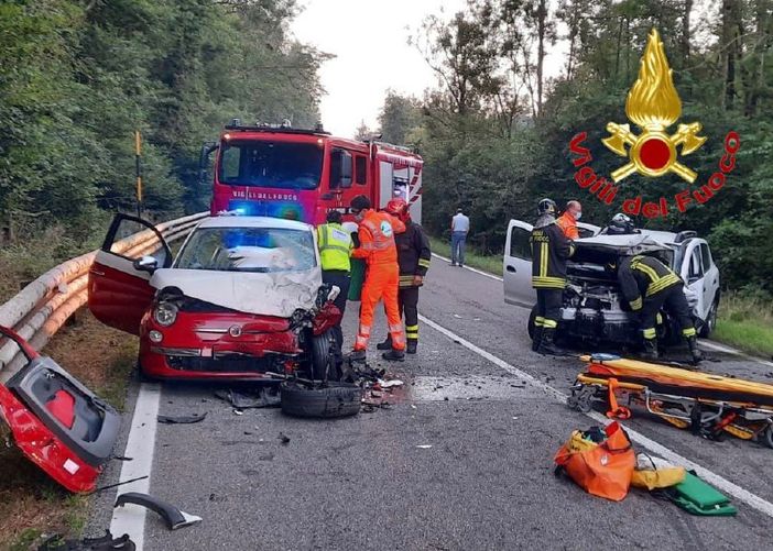 Le immagini dello scontro in Valganna