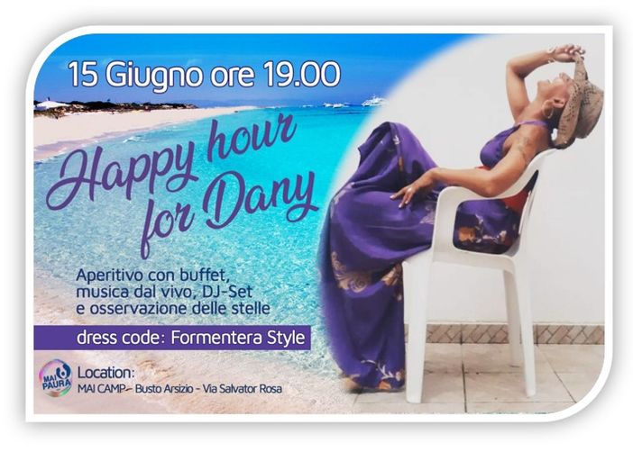 «Ricordiamo Daniela con il profumo del mare e facendo del bene». Così Busto si "trasforma" in Formentera