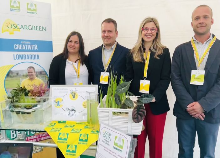 Il vincitore Mario Bertocco con l’on. Gadda e Montonati