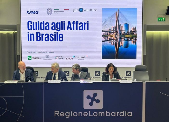 A Palazzo Lombardia presentazione della guida agli affari in Brasile. Cattaneo: «Lavoriamo per trasformare affinità territoriali in sinergie economiche»