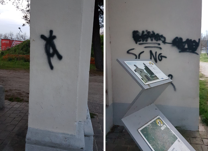 Scarabocchi e simboli fallici. Imbrattata la chiesa di Madonna in Campagna
