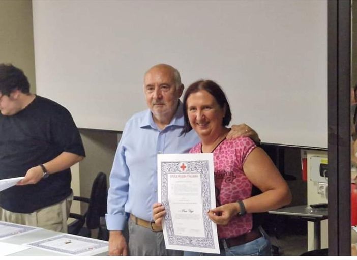 La premiazione di Sara Vago e Davide Antognoli