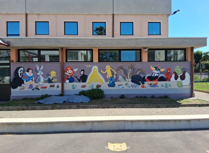 Marnate, il murale fa discutere: l’Ultima Cena con personaggi dei cartoon al posto degli apostoli Marnate, il murale fa discutere: l’Ultima Cena con personaggi dei cartoon al posto degli apostoli