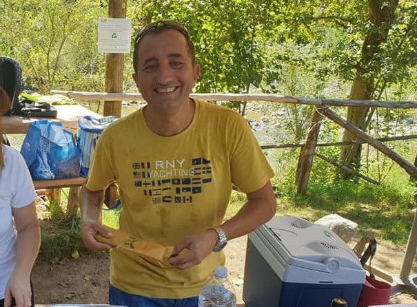 Davide Baronti in una foto da Facebook Davide Baronti in una foto da Facebook