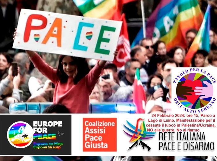 Luino e l'Alto Varesotto si mobilitano per la pace: sabato al parco a lago una manifestazione per l'immediato cessate il fuoco in Palestina e Ucraina Luino e l'Alto Varesotto si mobilitano per la pace: sabato al parco a lago una manifestazione per l'immediato cessate il fuoco in Palestina e Ucraina