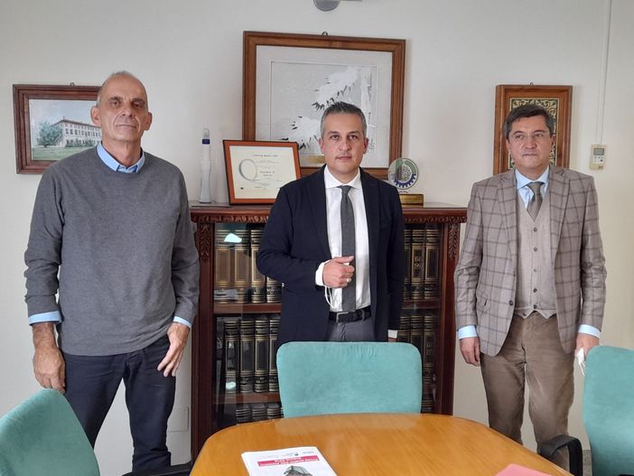 Da sinistra, Luciano Biscotto, Nicola Poliseno e Fabio Giordani Da sinistra, Luciano Biscotto, Nicola Poliseno e Fabio Giordani