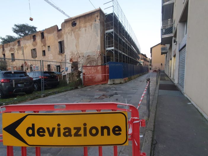 Il conventino allo stop dei lavori