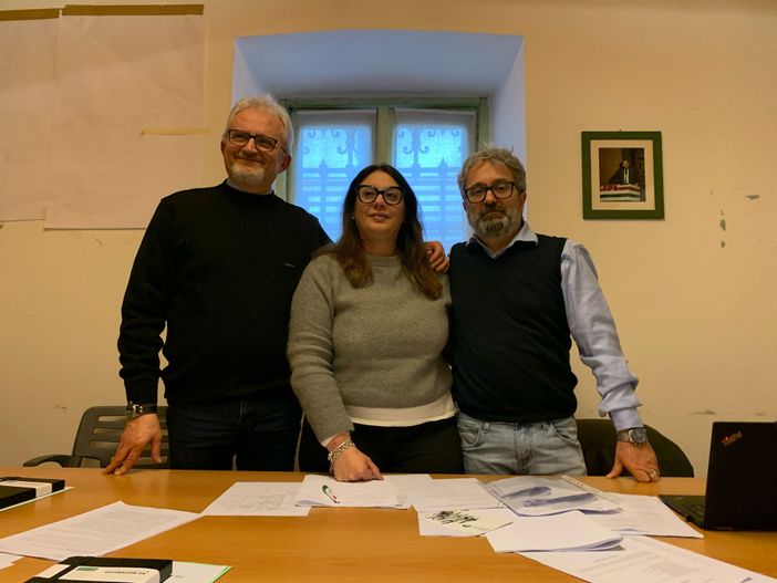 Nella foto da sinistra Albino Gentile, Michela Bortolotto e Christian Gambarelli