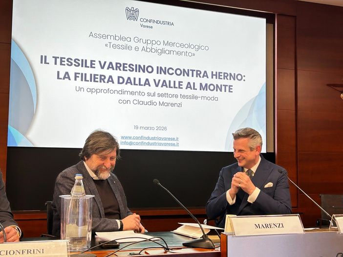 Giuseppe Tronconi con Claudio Marenzi Giuseppe Tronconi con Claudio Marenzi