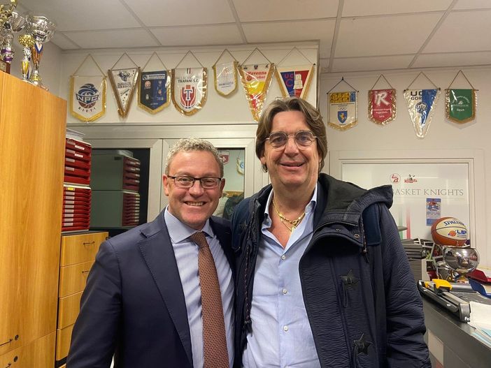 Bruno Carabelli, a sinistra, con il presidente Marco Tajana