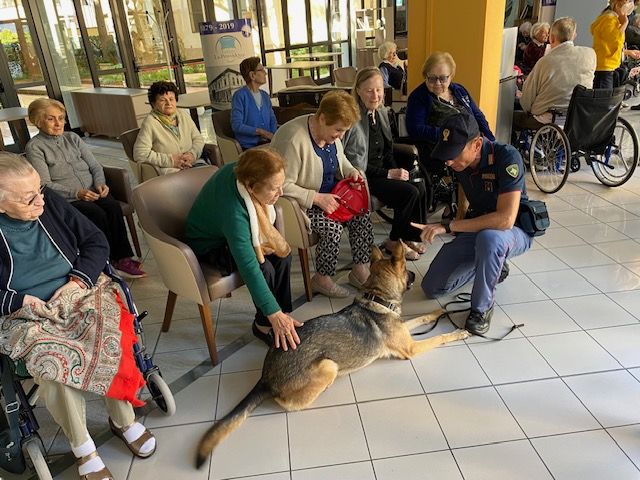 Le Unità Cinofile della Polizia di Stato in visita alla Provvidenza