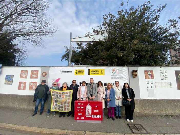 Il muro contro la violenza sulle donne si amplia. Antonelli: «Sempre più bello e significante»