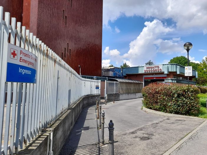 L'ingresso del Pronto Soccorso di Busto