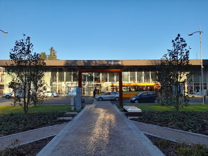 L'ingresso della stazione di Gallarate