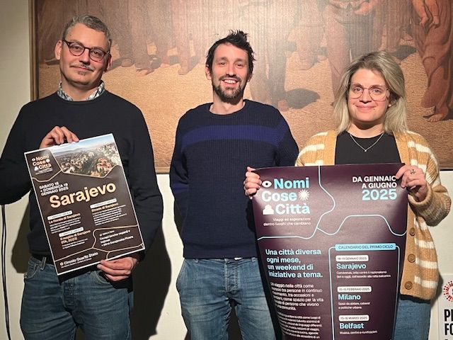 “Nomi Cose Città”: al Circolo Quarto Stato un viaggio tra Sarajevo, Milano e Belfast “Nomi Cose Città”: al Circolo Quarto Stato un viaggio tra Sarajevo, Milano e Belfast