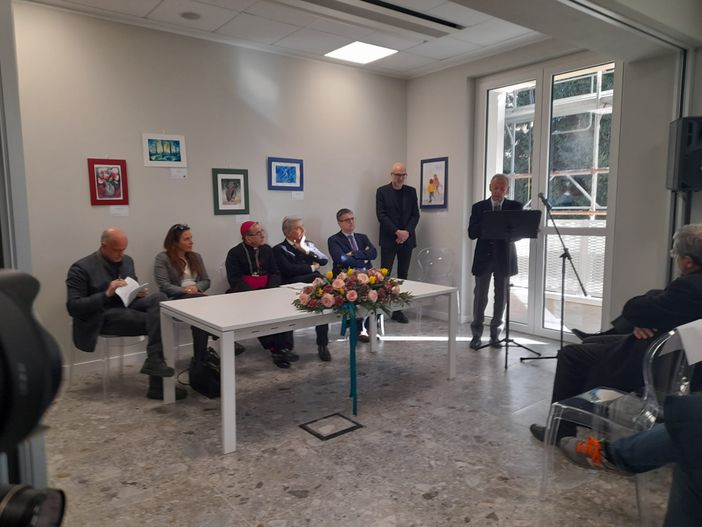 Il presidente di Fondazione Bellora, Enrico Colombo, all'inaugurazione del centro autismo