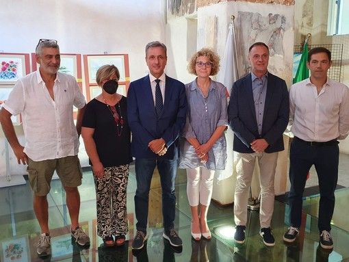 Pietro Ottaviani, al centro, con i componenti della Giunta Pietro Ottaviani, al centro, con i componenti della Giunta